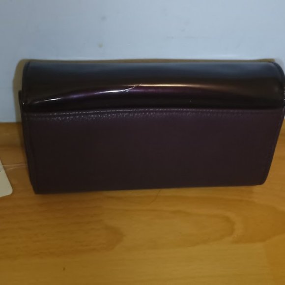 Clarks 'Rico Chantal Burgundy' Combi Wallet - Stylish Purple, New with Tags! - Picture 15 of 16